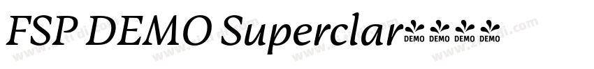 FSP DEMO Superclar字体转换 FSP DEMO Superclar字体转换